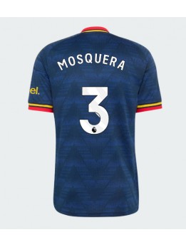 Moški Nogometna dresi replika Arsenal Cristhian Mosquera #3 Gostujoči 2026-27 Kratek rokav